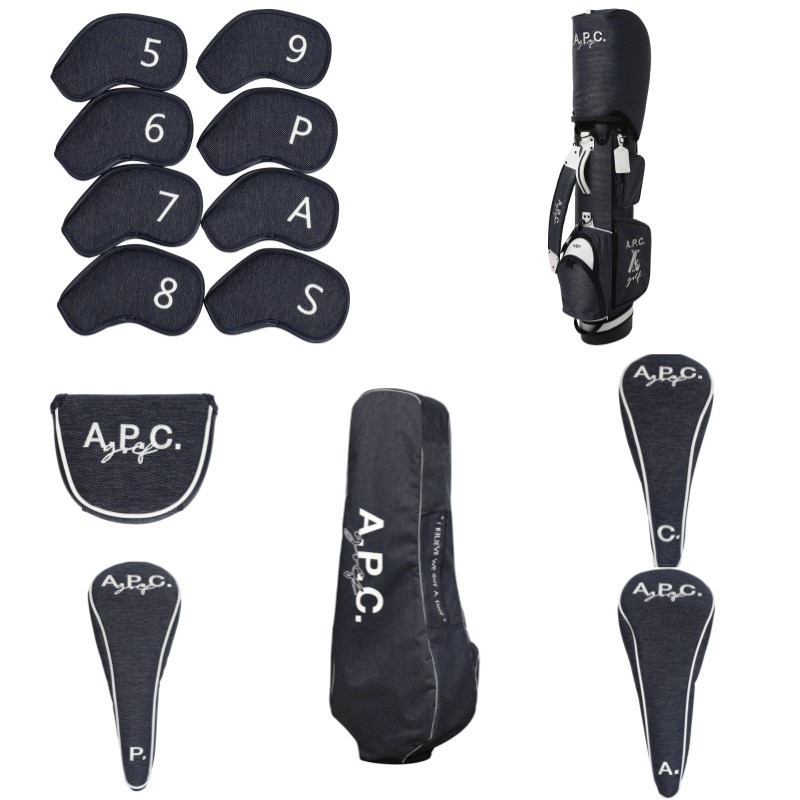 韩国代购APC高尔夫配饰25春夏新运动户外便携支架球包球杆保护套