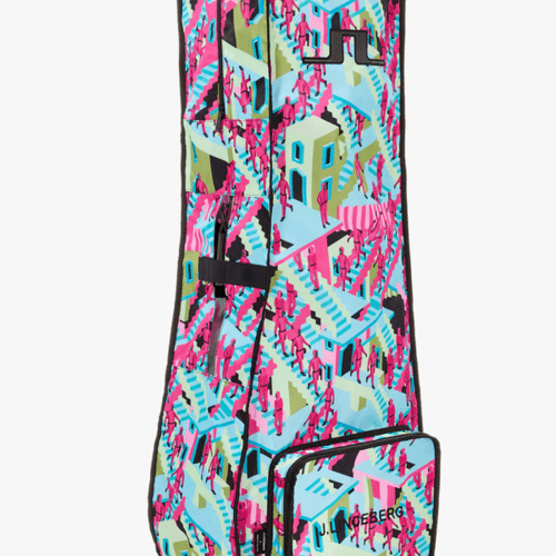 韩国代购J.LINDEBER*高尔夫球包25新款时尚联名图案航空罩保护套