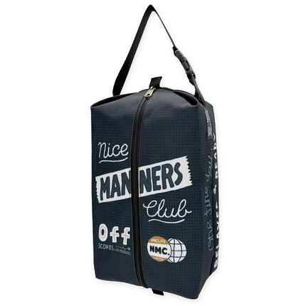 BunkerShop 韩国正品代购高尔夫鞋袋鞋袋黑色Nice Manness Club
