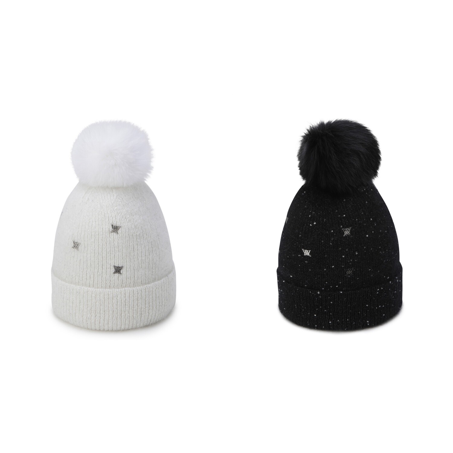 韩国正品代购ANEW 高尔夫球帽25女士秋冬时尚运动毛球保暖针织帽