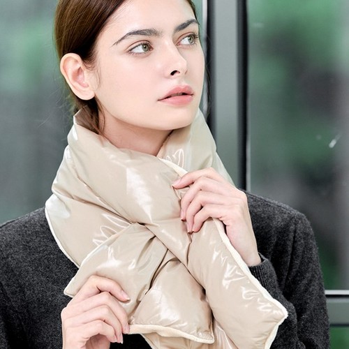 NITINA 韩国正品代购女士高尔夫Glosh羽绒围巾冬季户外防寒保暖