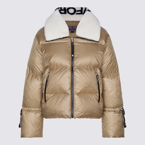 韩国正品代购G4高尔夫球服25冬季女士户外运动保暖毛绒翻领羽绒服