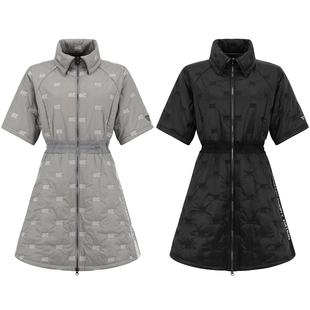 25秋冬女士韩国代购MASTER BUNNY高尔夫球服夹棉短袖羽绒服连衣裙