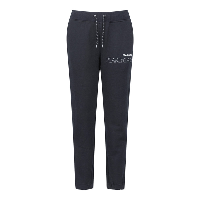 韩国代购PEARLYGATES高尔夫球服女25秋冬简约运动松紧腰束脚长裤