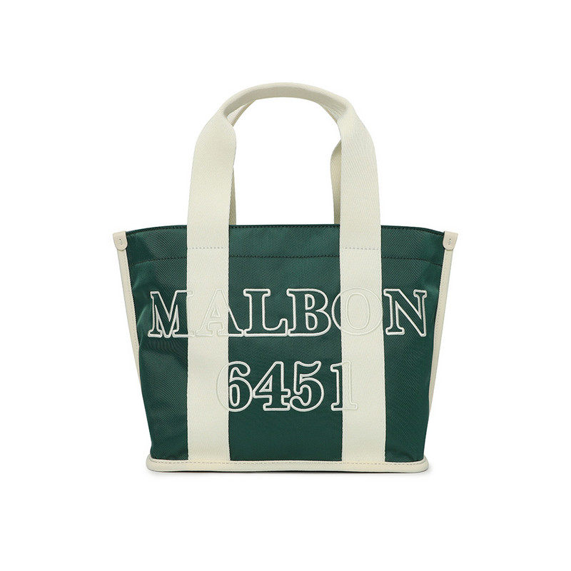 Malbon韩国正品代购女士高尔夫球包新款绿色衣物收纳旅行手提包