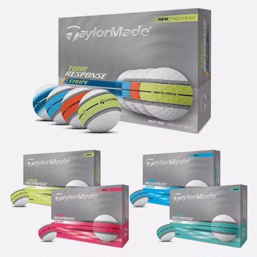 TaylorMade 韩国正品代购高尔夫巡回赛回声条纹高尔夫球