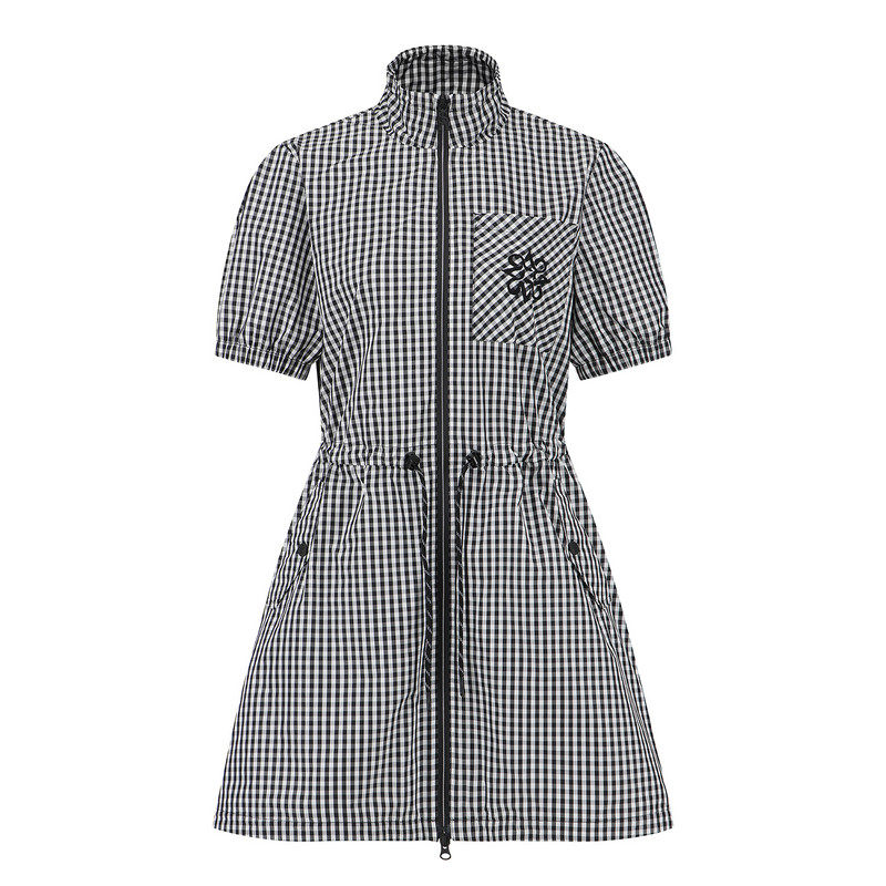 韩国代购STANDREWS高尔夫球服26春季女士运动立领拉链收腰连衣裙