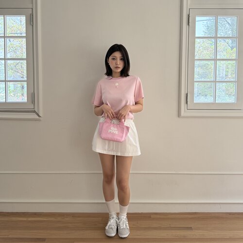 韩国代购Pivvee高尔夫球服26年女士春夏透气休闲舒适翻领短袖T恤