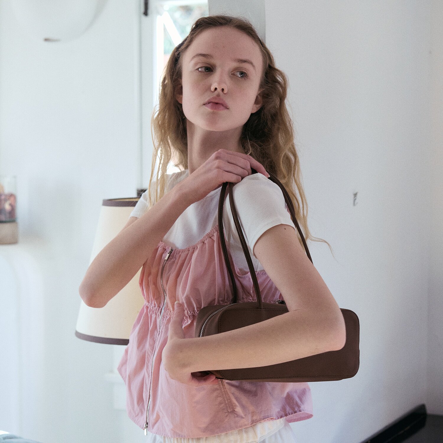 韩国代购Pivvee高尔夫球包26女士春夏时尚百搭运动单肩挎包手提包