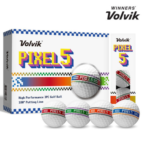 Volvik 韩国正品代购Volvic高尔夫pixel5高反发力远距离球三层球