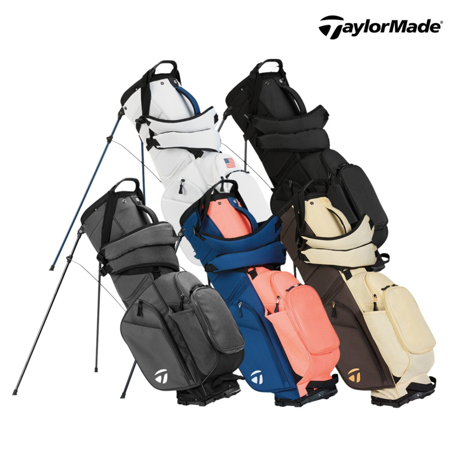 韩国正品代购TaylorMade高尔夫球包26新款FlexTech运动便携支架包