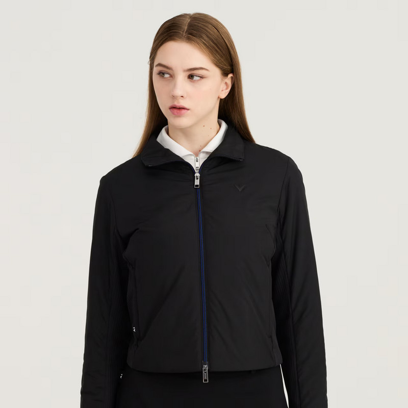 韩国代购Callaway高尔夫球服25冬季女士纯色百搭混合防风长袖夹克