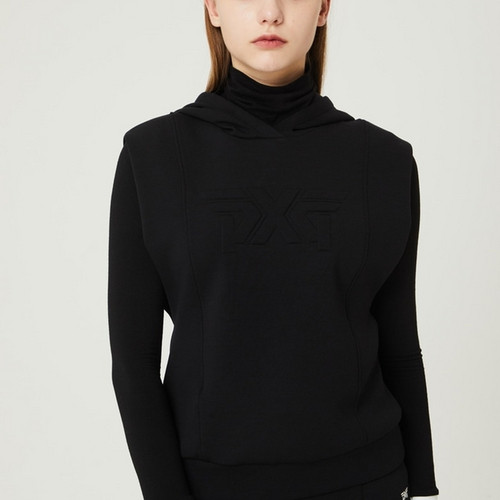 韩国代购PXG高尔夫球服25女士冬季保暖防风休闲百搭连帽针织马甲