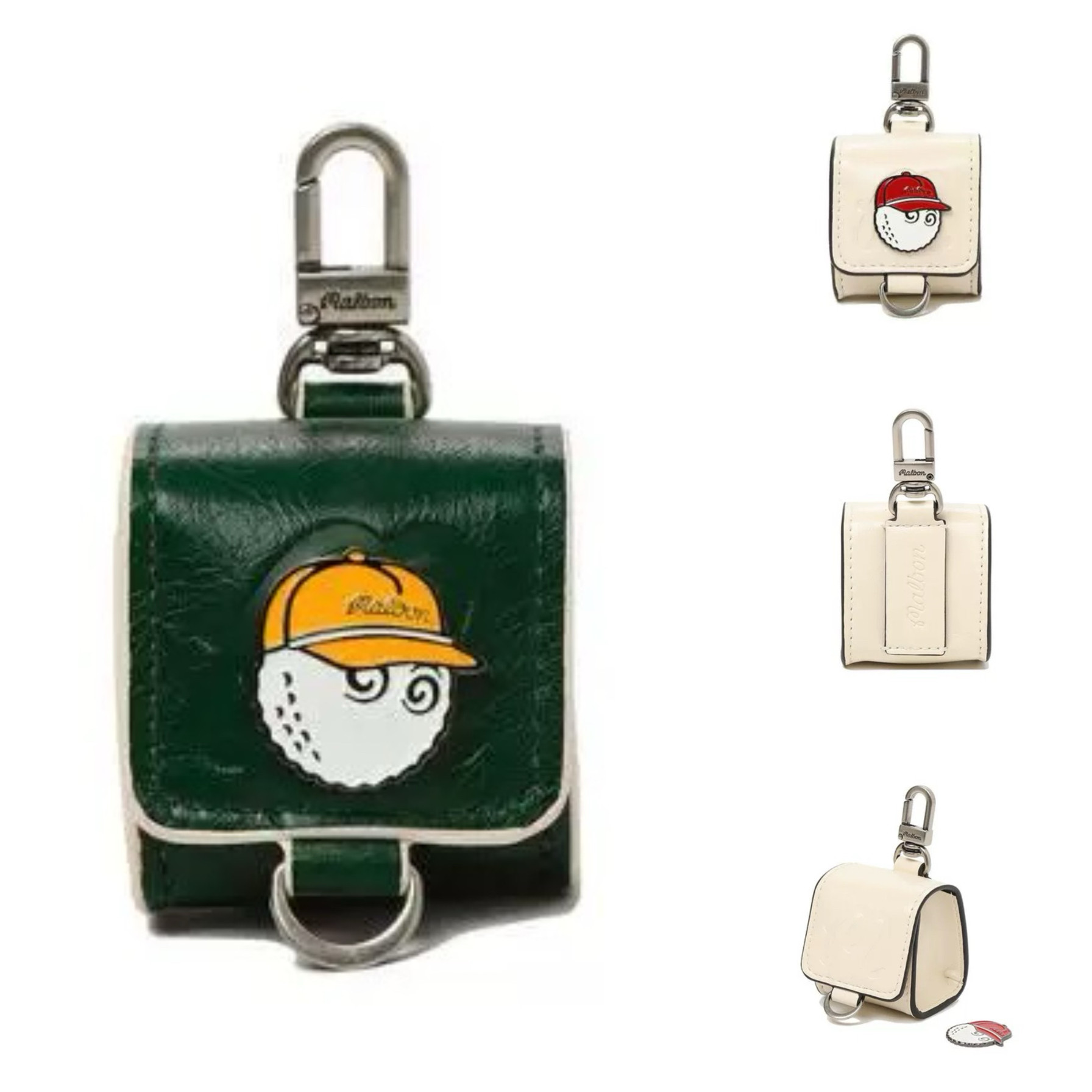 韩国正品代购Malbon通用高尔夫球标记一球盒球包挂件M4143PAC10