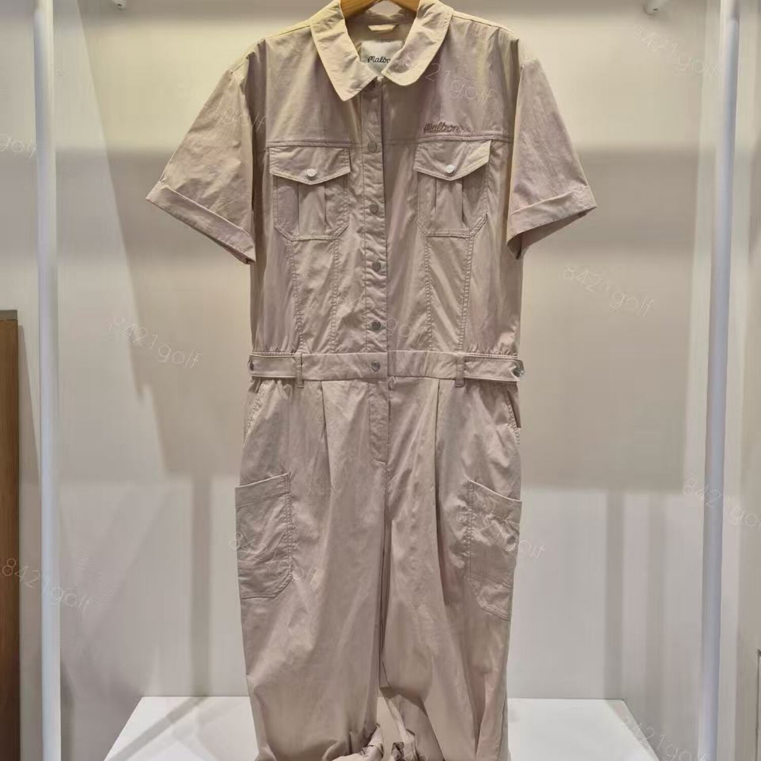 韩国正品代购女士高尔夫球服装2026夏季新款薄款冷感短袖连体长裤