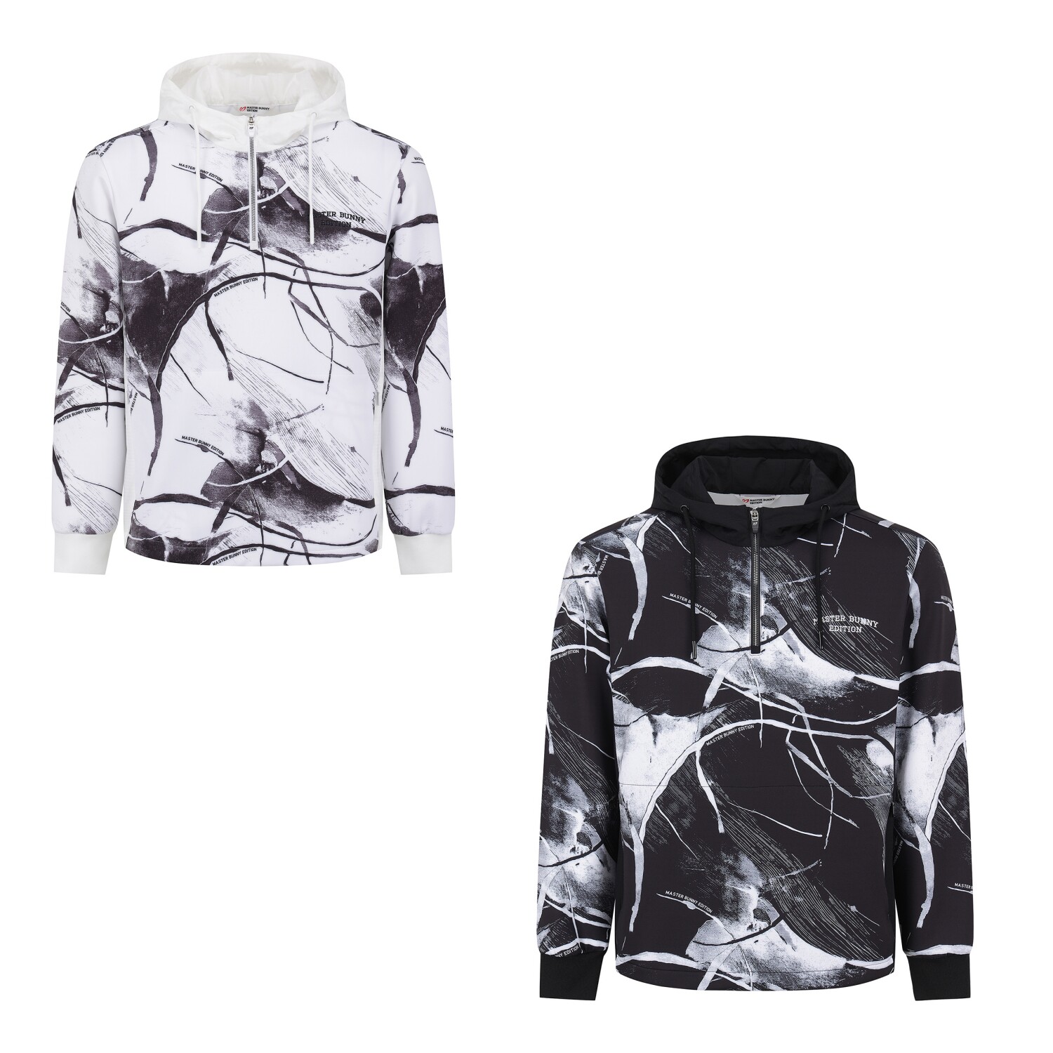 26早春男士韩国代购MASTERBUNNY高尔夫球服运动图案连帽长袖卫衣