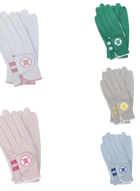 韩国代购ANEW高尔夫手套女士新款羊皮专用防滑耐磨golf双手手套女