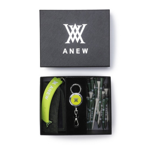 韩国正品代购ANEW高尔夫配件新通用卷轴毛巾球标志球TEE挂件套装