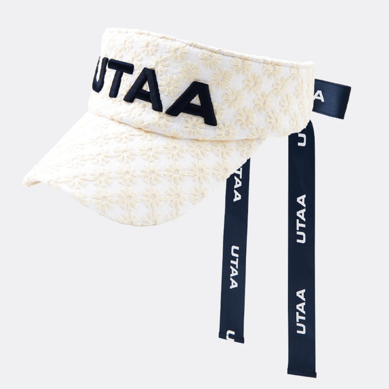 韩国代购UTAA高尔夫球帽26春季女士百搭运动丝带空顶遮阳板鸭舌帽