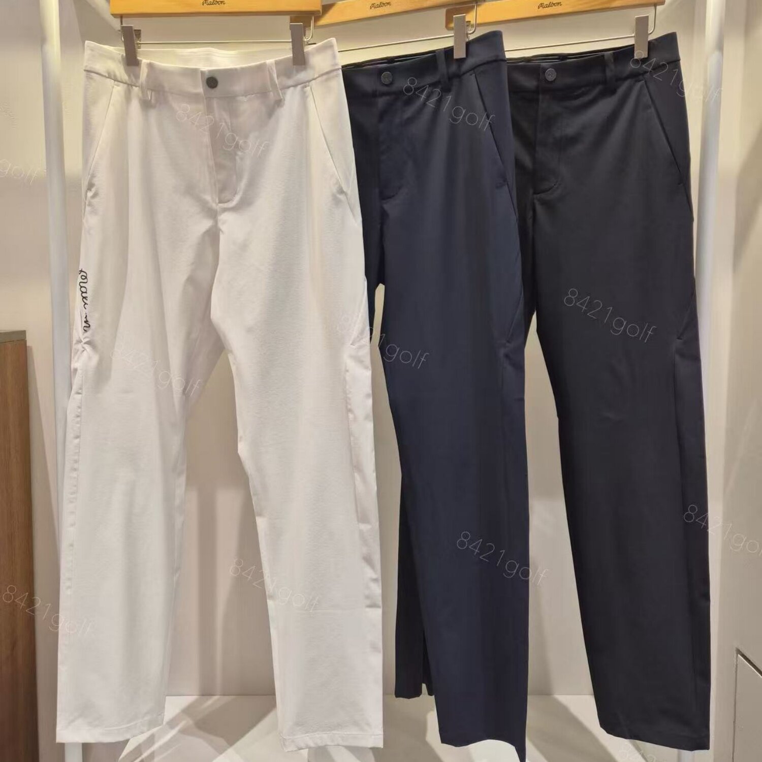 韩国代购高尔夫球服26新款男士夏季休闲系扣标志简约运动直筒长裤