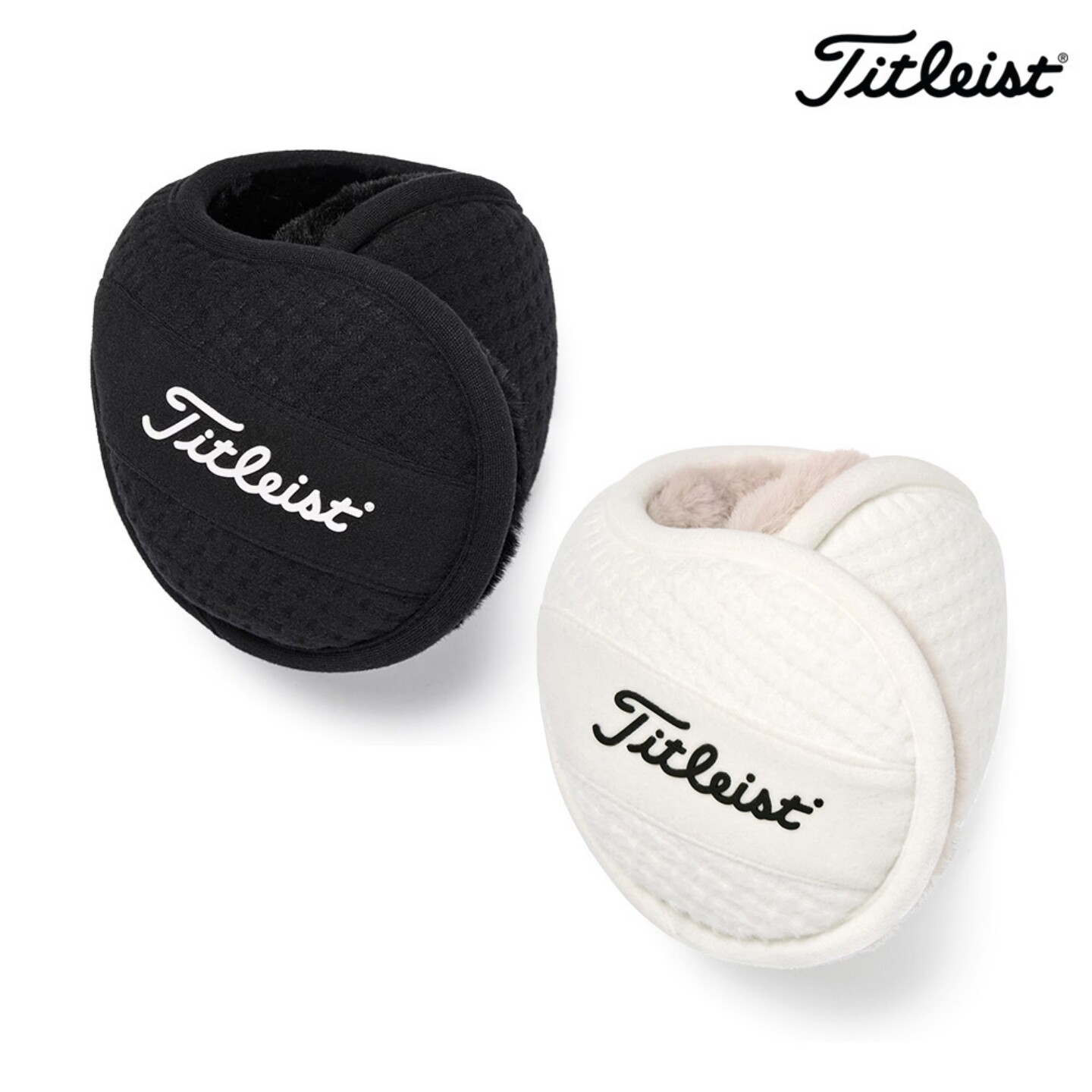 韩国正品代购Titleist高尔夫配件秋冬款运动保暖防寒毛绒护耳耳罩