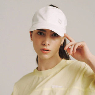 韩国正品代购Wilson高尔夫球帽25新款网球马尾帽运动透气鸭舌帽子