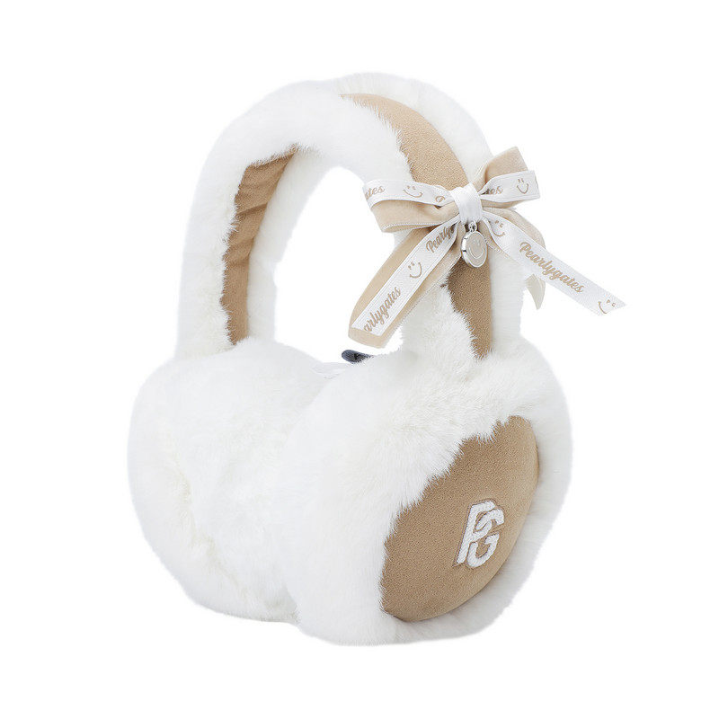 PEARLYGATES 韩国正品代购女士高尔夫微笑象征蝴蝶结冬季保暖耳罩