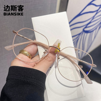 M90038新款韩式大框近视眼镜男女可配度数散光镜片素颜显白眼睛架