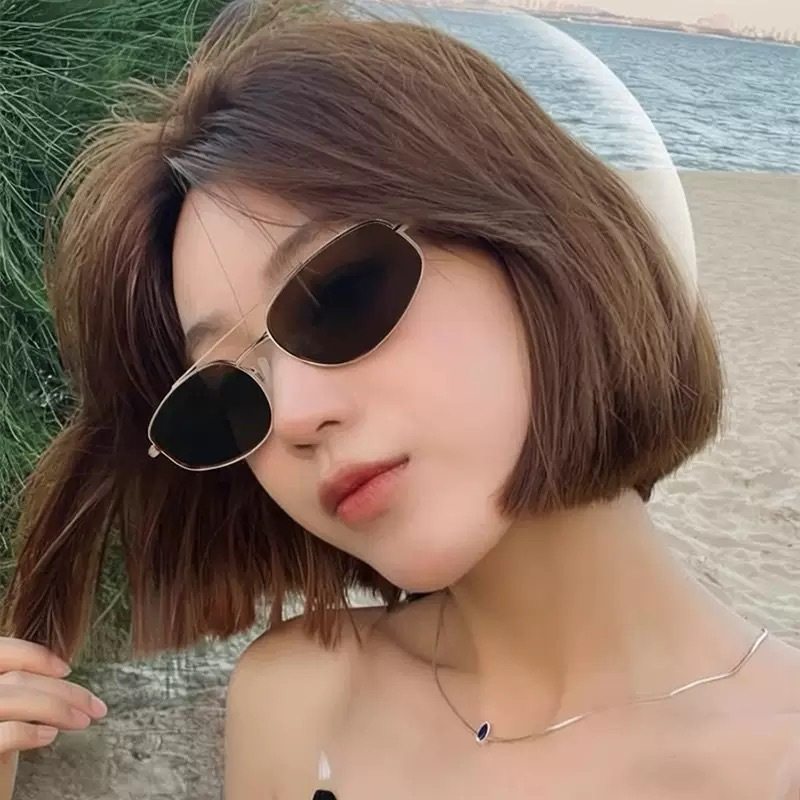 复古茶色太阳镜女2026新款双梁墨镜开车近视偏光防紫外线太阳眼镜,ZIPPO/瑞士军刀/眼镜,太阳眼镜,淘宝优惠券,粉丝福利购,淘宝优惠卷