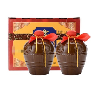 会稽山黄酒雕王半甜型花雕酒14度1.5L 整箱正宗绍兴黄酒 2坛装