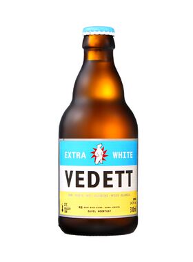 12瓶VEDETT白熊比利时风味白啤330ml瓶酒精度4.3麦汁11度中国产