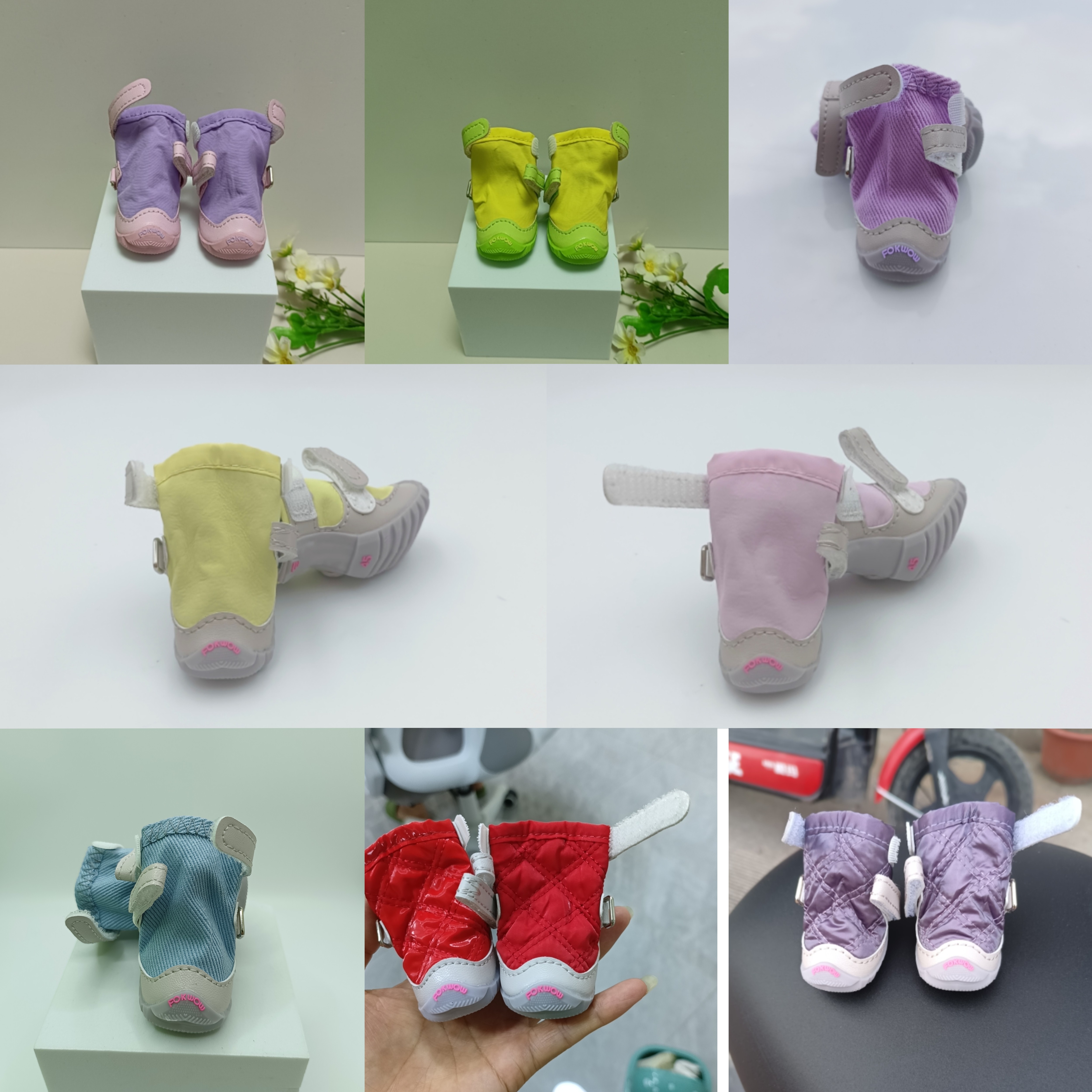 FOKWOW富汪春秋鞋加绒保暖小脚狗狗鞋子迷你犬狗鞋3斤4斤小码狗鞋