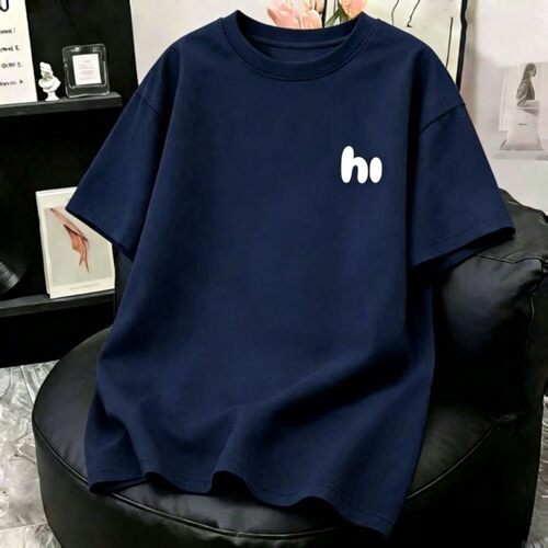 中大童夏季新款字母印花纯棉短袖T恤男女童宽松百搭简约潮牌上衣 - 封面