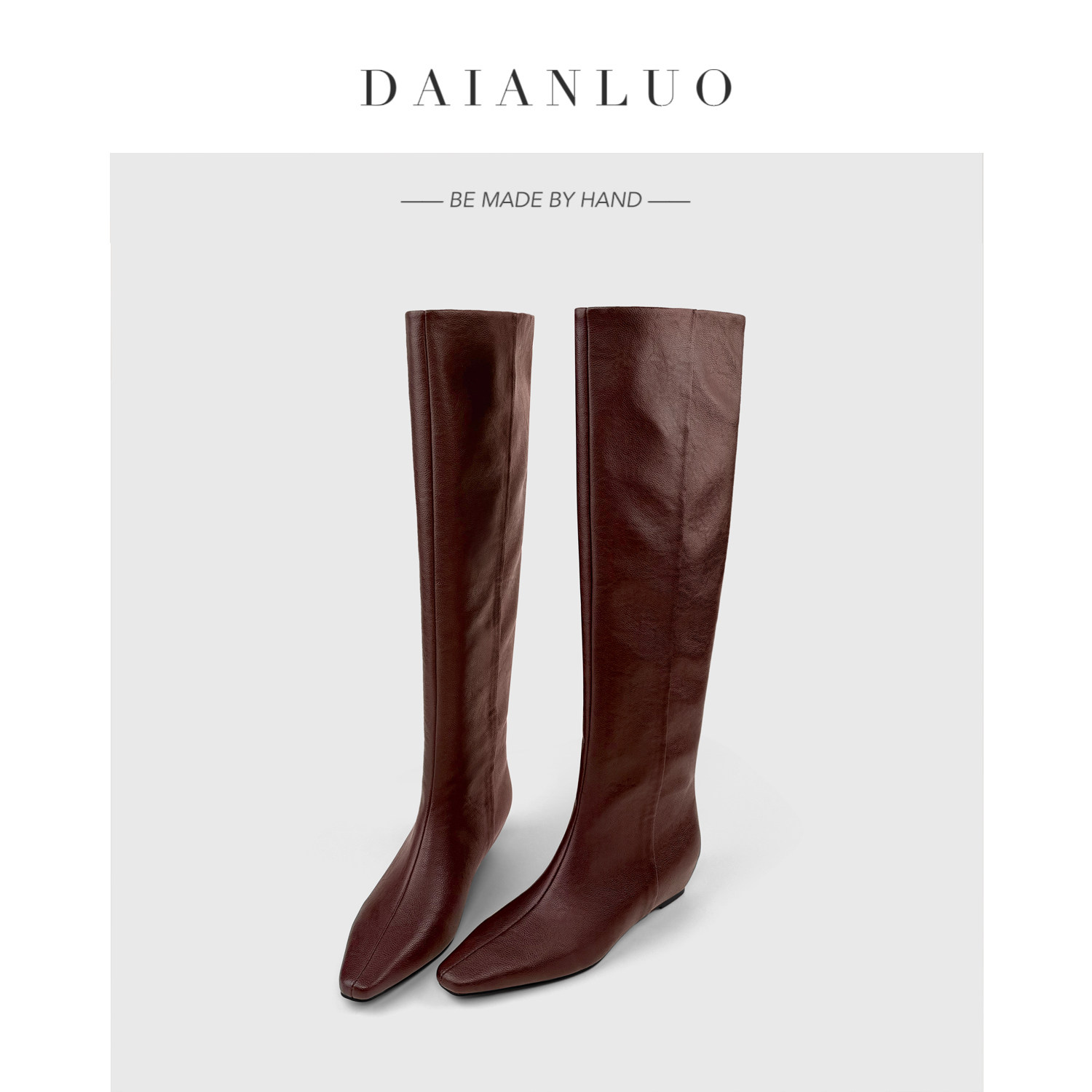 【内增高5cm】新款内增高及膝靴过膝长靴女骑士靴百搭平底直筒靴,女鞋,时装靴,淘宝优惠券,粉丝福利购,淘宝优惠卷