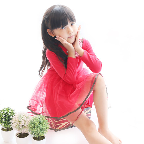 annicastory胸花纱纱超仙连衣裙