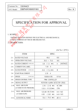 奇宏AVC DBPN0938B8SY001 9238轴流风扇 PWM+FG信号散热风扇