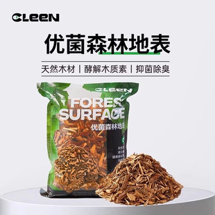 Cleen森林地表爬宠垫料守宫蜥蜴蛇角蛙陆龟垫材除臭保湿 雨林造景