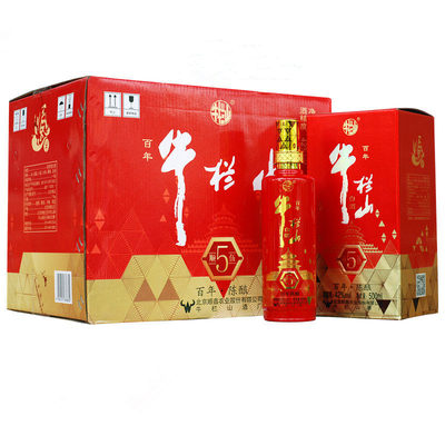 牛栏山顺伍浓香型42度整箱装白酒