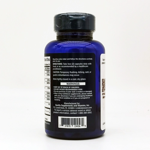 Прямая почтовая почта American Life Extension B-Complex Active B Витамин B содержит 60 зерен фолиевой кислоты B12