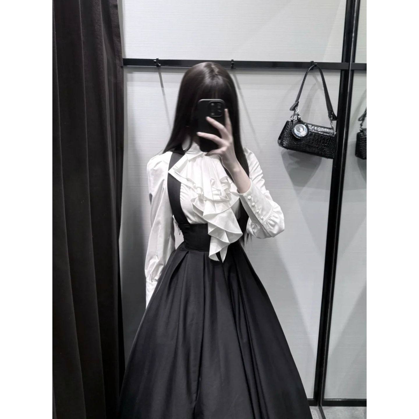 黑鸢尾Sistina口水巾衬衫套装