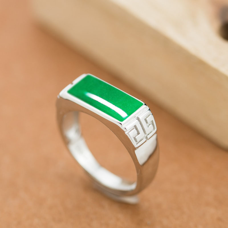 s925纯银戒指空托戒托中国风活口