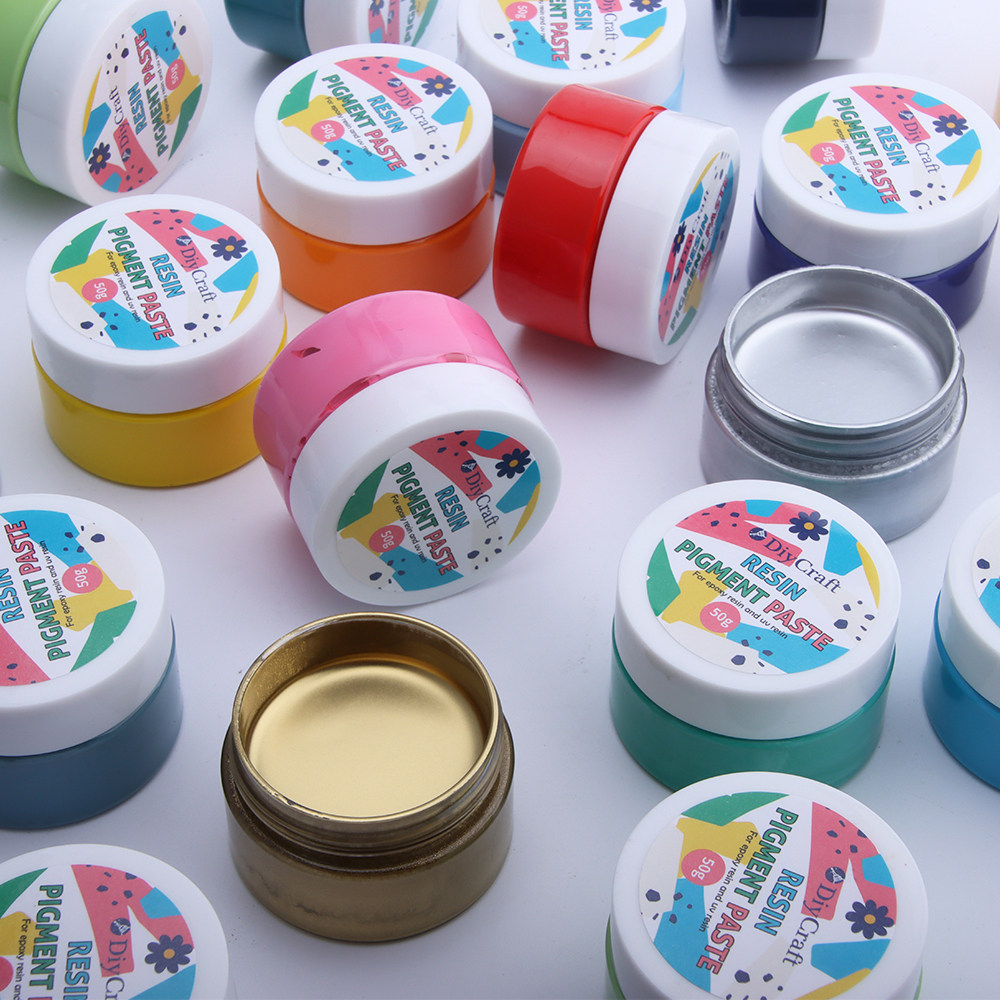 巧巧diy50克大容量油性色浆色膏DIY水晶滴胶环氧树脂uv胶手工调色