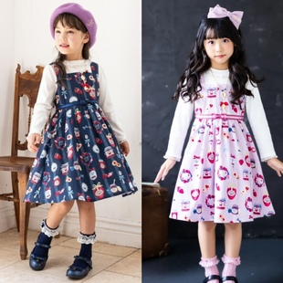 连衣裙女童装 日单 钢琴家mp日系公主果酱糖罐长袖 piano mezzo