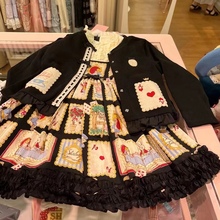 现货 shirly temple 秀兰邓波童装ST刺绣扑克纯棉女童连衣裙+开衫