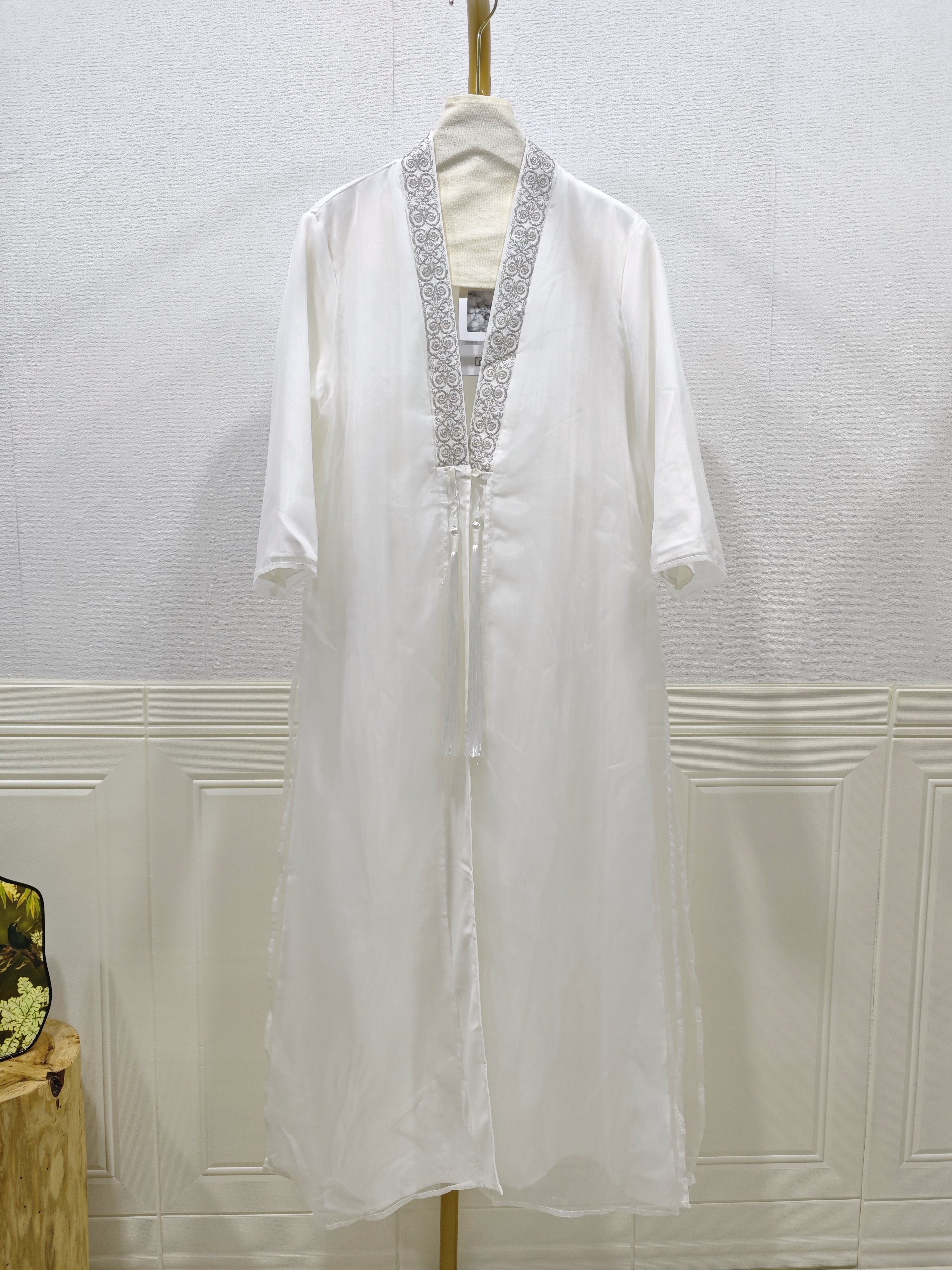 新中式刺绣流苏防晒大码汉服