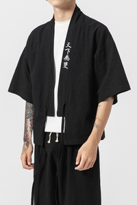 20夏风道袍男女情侣bf汉服学生开衫和服防晒衣套装 TZ05/P100图片