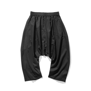 20秋装大码风哈伦休闲裤宽松日系裤阔腿吊裆西装裤 K104/P65图片