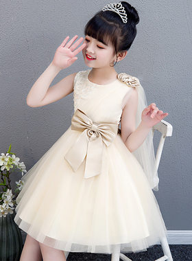 女童夏装连衣裙夏季裙子童装韩版小女孩蓬蓬裙儿童礼服公主裙