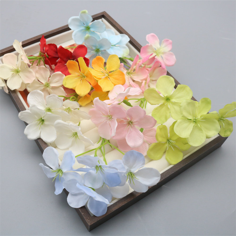 仿真梨花绣球花 婚庆路引插花装饰拍照道具假花 手工DIY发饰配件