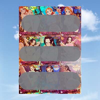 OPCG自制 女帝＆娜美＆罗宾 绷带の诱惑  9张 折光彩闪63*88mm